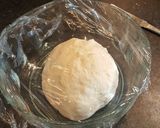 A picture of step 1 of Flatbread from a breadmix.