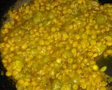 A picture of step 2 of Ridge gourd sabji.
