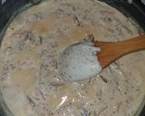 Une image de l'étape 6 de Gratin de Gnocchis au bacon et moutarde à l ancienne.
