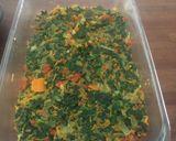 Foto del paso 3 de la receta: Espinaca con salsa blanca y lo que tengas en la heladera 😱
