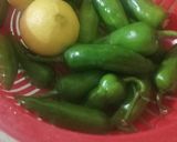 A picture of step 1 of Khatti Mirchi.