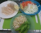 Foto langkah ke 1 dari resep Tumis sayur vegetarian.