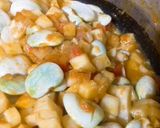 A picture of step 3 of Green Lima Bean Stew.