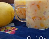 A picture of step 5 of Alphonso Mango Bango with Nata de Coco.