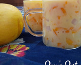A picture of step 5 of Alphonso Mango Bango with Nata de Coco.