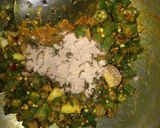 A picture of step 2 of Bhindi.
