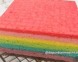 Foto langkah ke 5 dari resep Rainbow cake kukus.