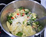 A picture of step 4 of Tomato, basil and lemon pasta.