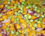 A picture of step 3 of Rainbow fried rice.