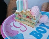 Foto del passaggio 3 della ricetta Torta baby shower per mio nipote💙