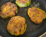 A picture of step 5 of Spicy & Zesty Potato Stuffed Capsicum Rings.