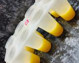 A picture of step 6 of Fresh Fruit Ice Candy / Popsicles (Frozen layered Icecream).