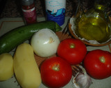 Foto del paso 1 de la receta: Greixonera de casa con tomate maduro, calabacín, patata y cebolla