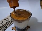 Dalgona Milk with Cincau