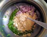 A picture of step 1 of Steamed peas kofta curry.