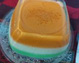 A picture of step 2 of Milky pudding/ tri colour.