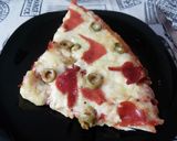Foto del paso 4 de la receta: Pizza ligera de jamón y queso