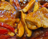 Foto del paso 5 de la receta: Solomillo de cerdo con pimientos y setas shiitake
