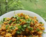 A picture of step 9 of Chana Mash Daal.
