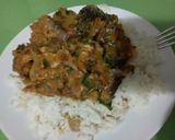 A picture of step 3 of Carrots Stew with Dry fish.