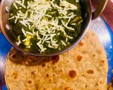 A picture of step 8 of Street Styled (Rani Palak -Paneer)Spinach Cottage Cheese Curry 😋.