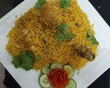 A picture of step 7 of BBQ Chicken biryani 🍽🍽.
