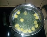Foto langkah ke 5 dari resep Kolak candil ketan warna warni.
