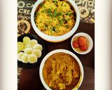 A picture of step 6 of Fried Rice with Palak Paneer.