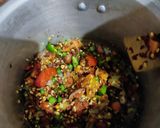 A picture of step 3 of Ragi khichadi.