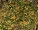 A picture of step 7 of Ridge gourd egg fry.
