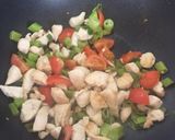 A picture of step 2 of Honey- Mustard Chicken Pasta.