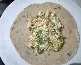 A picture of step 3 of Veg Paneer stuff Lifafa Paratha for tiffin box.