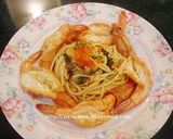 รูปขั้นตอนการทำที่ 4 ของ สปาเก็ตตี้กุ้งเนยกระเทียม