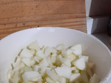 Torta de manzana y pasas