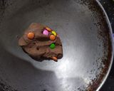 A picture of step 4 of Gems choco-chip Cookies ❤️.