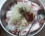 Hình bước làm 2 của món Làm thịt ba chỉ nướng