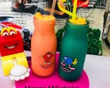 A picture of step 4 of Mango ice cream shake.