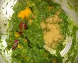 A picture of step 4 of Palak Khichdi.