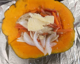 Foto del paso 9 de la receta: Zapallo relleno de vegetales al horno. (Con opción vegana)