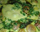 A picture of step 4 of Pakoda kadhi.