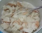Foto langkah ke 3 dari resep Puding Roti Santan Panggang.