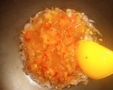 A picture of step 3 of Gizzard paper soup.