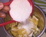 A picture of step 2 of Orange milkshake 😋.