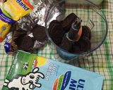 Foto langkah ke 1 dari resep 65. Puding Lapis Coklat Milo Oreo.