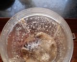 A picture of step 4 of Chikoo Thandai.