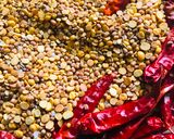 A picture of step 4 of Kandi Podi/Andhra Lentils Powder.
