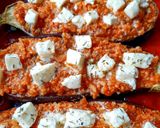 Une image de l'étape 5 de Aubergines farcies au boulgour.