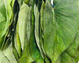 A picture of step 1 of Patra | Spicy Colocassia leaves layered and steamed.