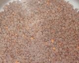 A picture of step 1 of Masoor daal.
