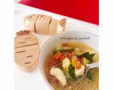 Foto langkah ke 8 dari resep Sop Ikan Kakap Putih Kuah Bening (MPASI 1y+).